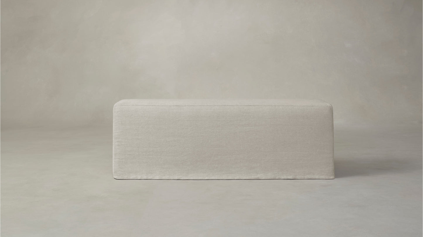 The Beacon  - Performance Stonewashed Linen Dew Dining Bench