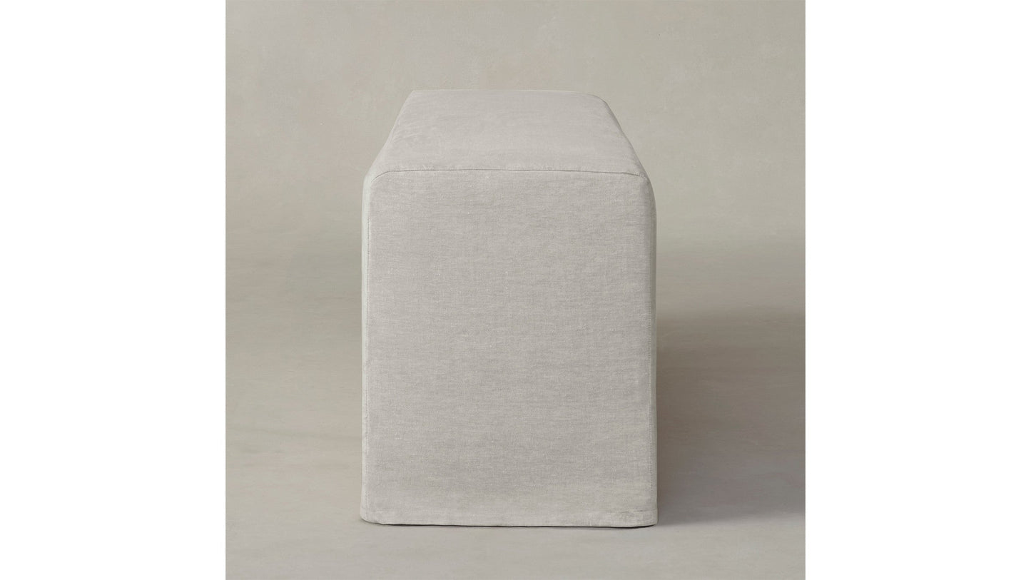 The Beacon  - Performance Stonewashed Linen Dew Dining Bench