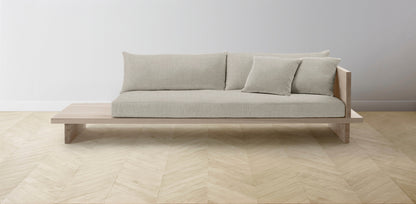The Muir Arm on Right - Performance Stonewashed Linen Dew Sofa