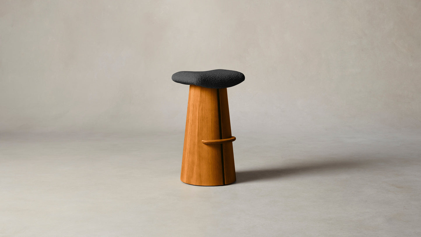 The Weston  - Italian Bouclé Storm Bar and Counter Stool